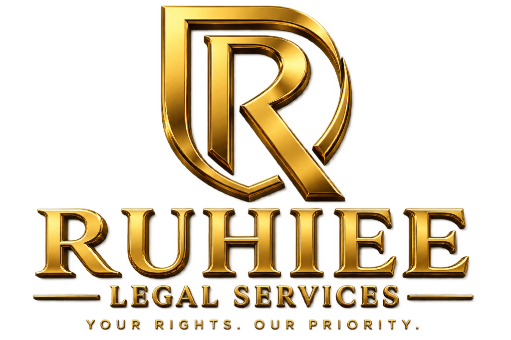 Ruhiee Legal Services Gold Logo